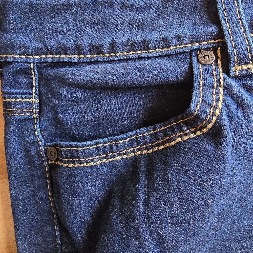 Signature by Levi Strauss Capris Size 14 Dark Blue Denim #JEA13 - Picture 5 of 15
